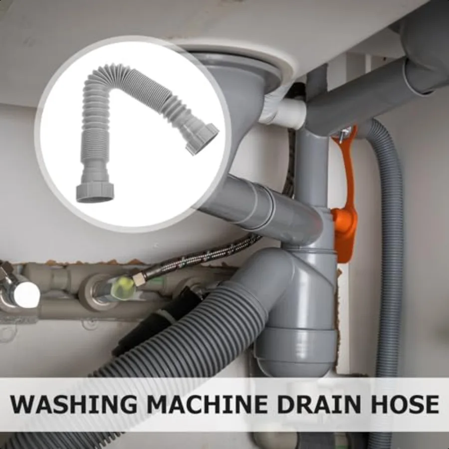 2 шт. гибкая сливная труба, расширяемый шланг, регулируемый гибкий удлинитель шланга, сливная труба для раковины, умывальник для ванной комнаты, Т-ловушка для кухни