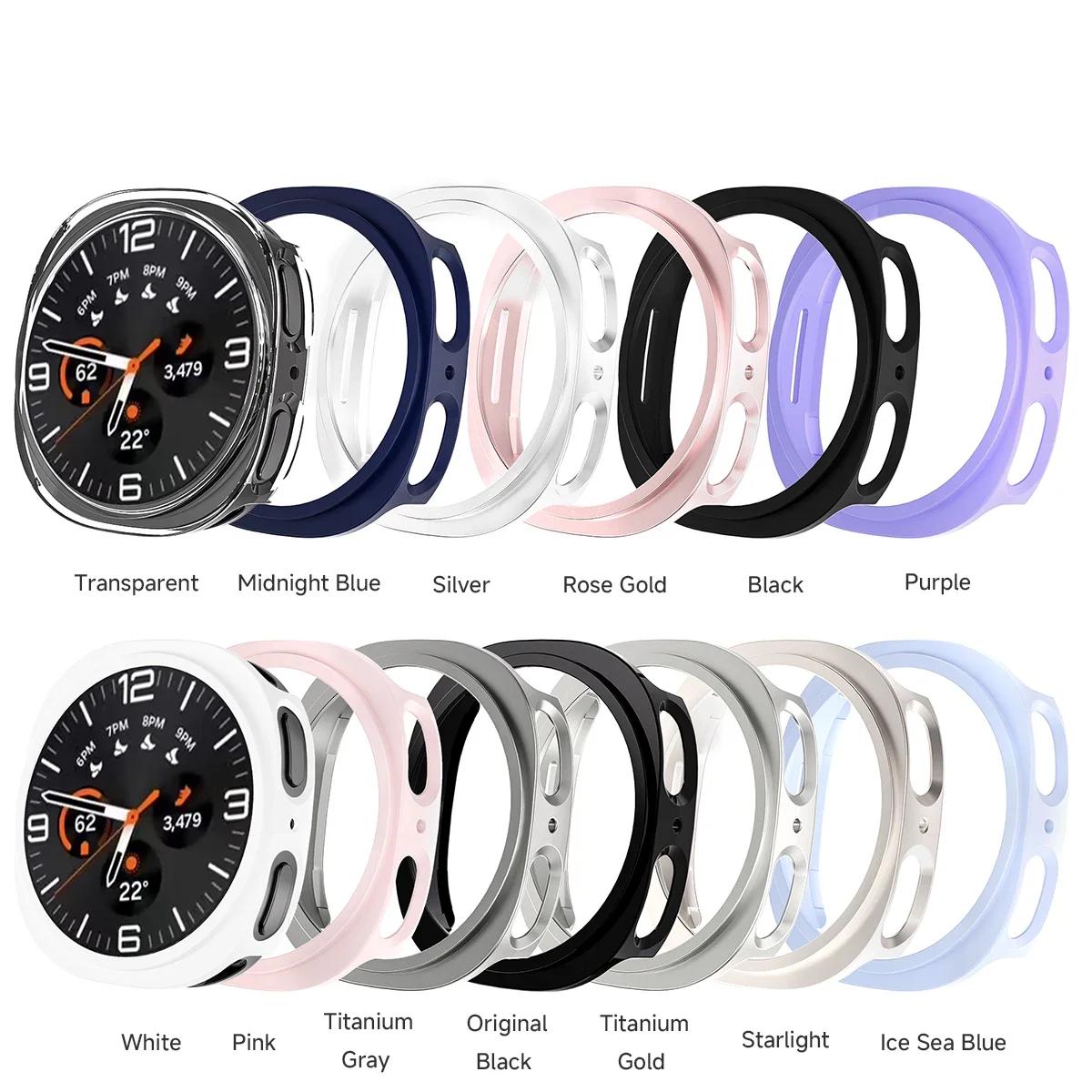 Protective Case for Samsung Galaxy Watch 8 9 Hard PC Bumper No Screen Film for Galaxy Watch 8 9 40mm 44mm Cover Accessories