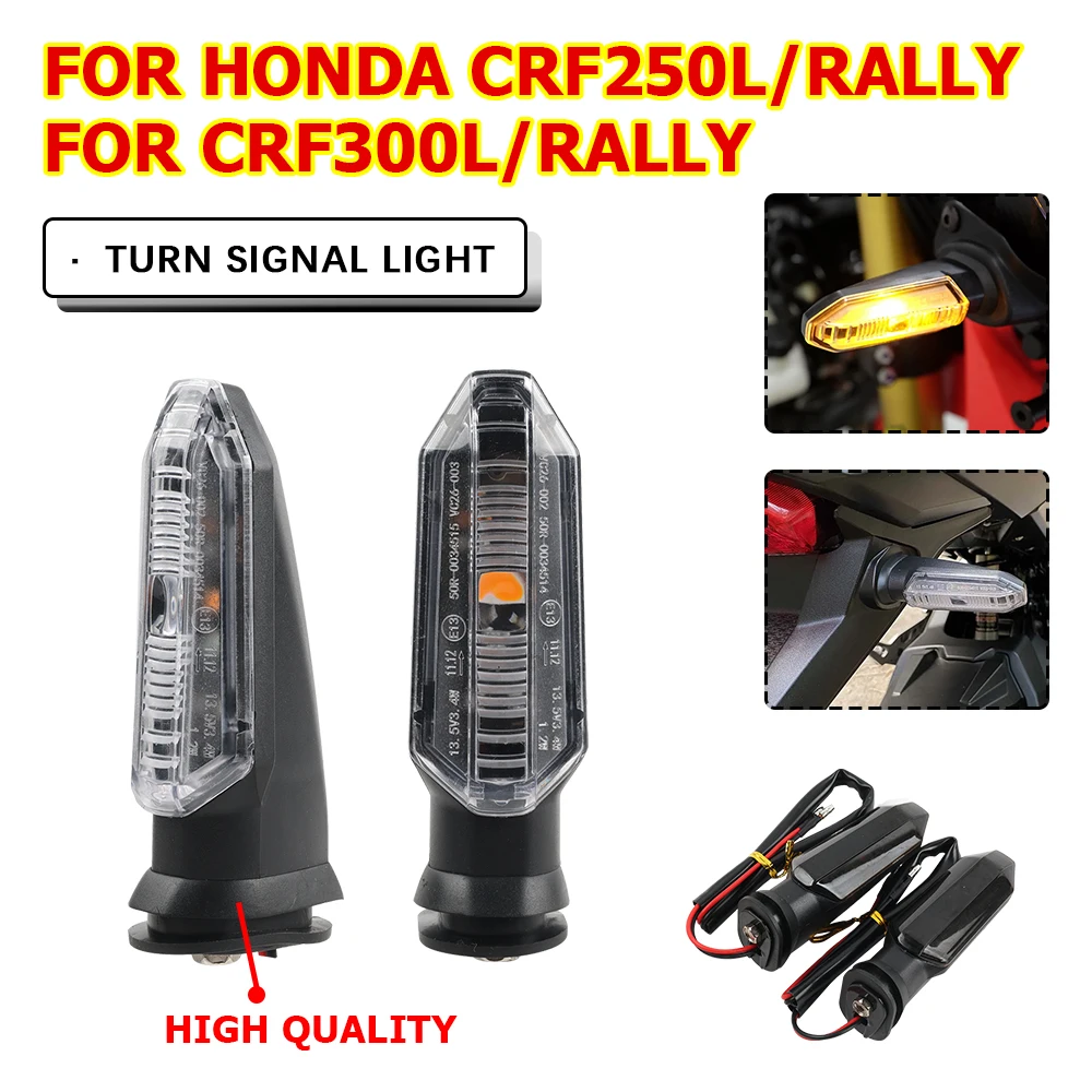 

Motocycle Accessories LED Turn Signal Lights Indicator Warning Blinker Lamp For HONDA CRF250L CRF300L CRF300 Rally CRF 250 300 L