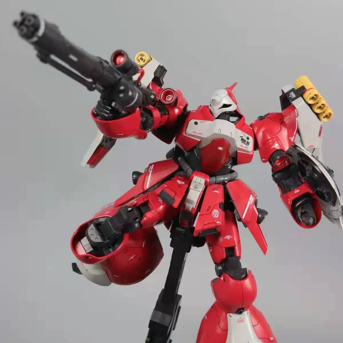 دابان 8823 MG 1/100 مقياس MSN-03 Jagd Doga اللون الأحمر الجمعية أطقم منمذجة عمل الشكل مخصصة تحصيل لعب للبالغين #3