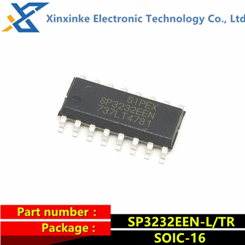 

10PCS SP3232EEN-L/TR SOIC-16 SP3232 RS232 Transceiver Chip SP3232EEN