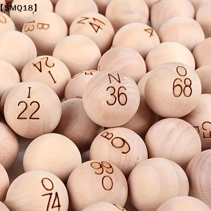 75Pcs Natural Bingo Balls With - Party Games Bingo ulasan dan harga