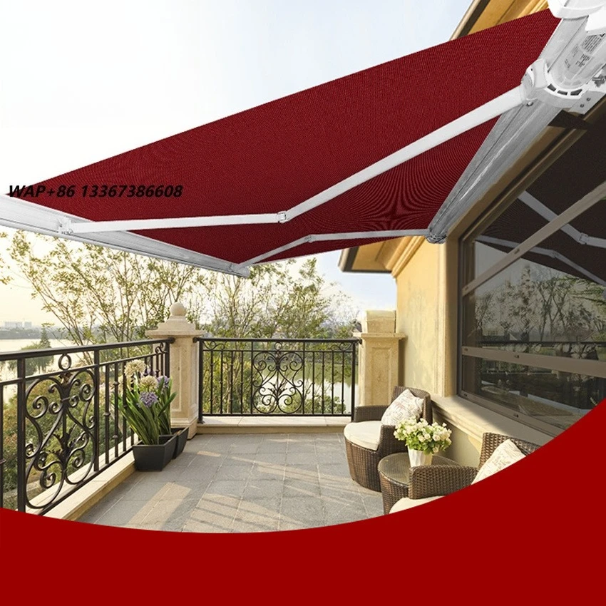 QUALITY Full Cassette AWNING Custom Made 3 m - 6 m Retractable Awning Motorsized Remote Control LED Aluminum