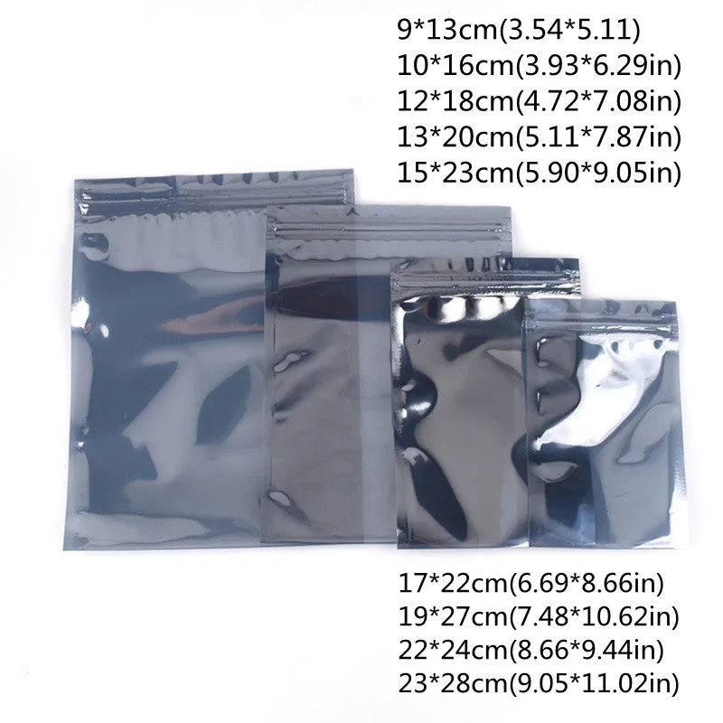 20Pcs Anti Static Shielding Zip Lock Bag Instrument Pack Translucent Resealable Bag Self Seal Electronic Accessories Bags