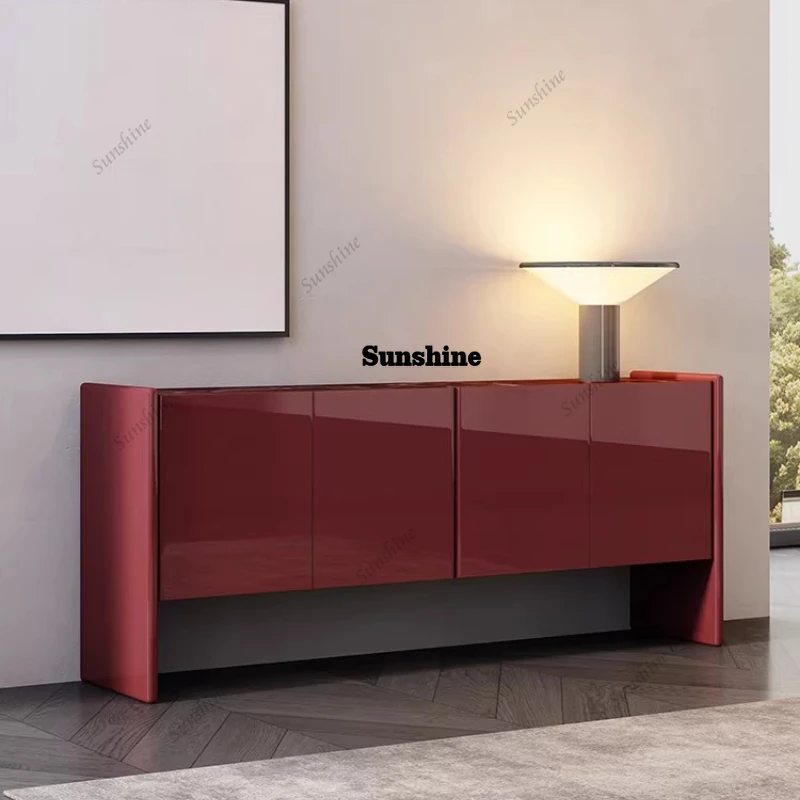 

Italian light luxury door cabinet modern simple marble dining side cabinet