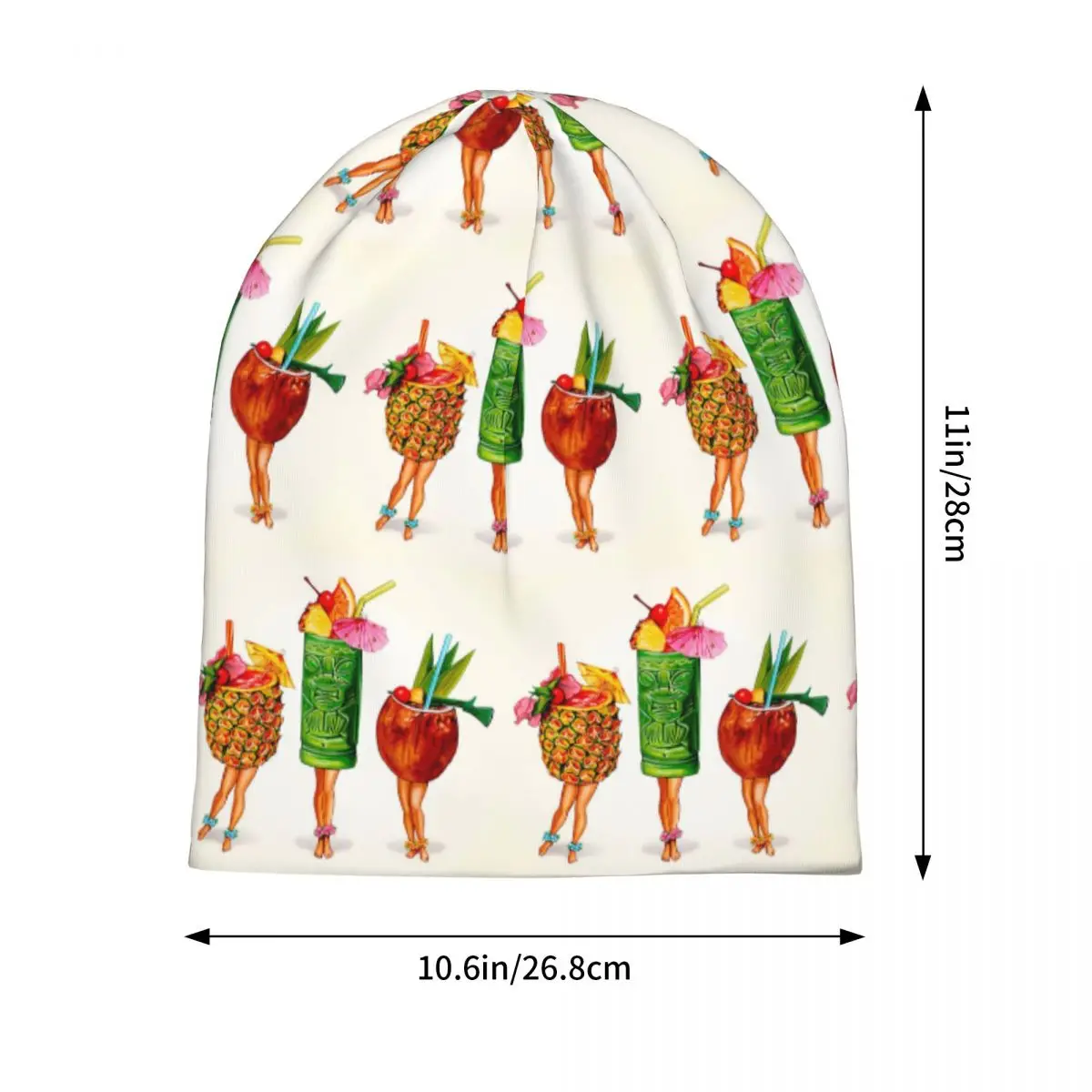 تيكي كوكتيل دبوس متابعة Skullies قبعة حريمي دافئة الخريف الشتاء في الهواء الطلق قبعة محبوك قبعات بونيه للرجال النساء الكبار