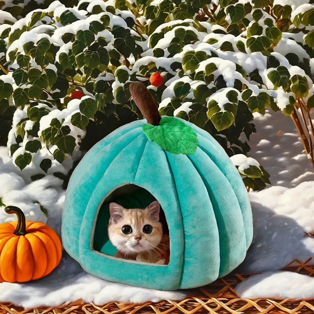 Halloween Small Cat Bed For Indoor Cats Warm Winter Cat Sleeping House Waterproof Portable Portable Dog House For Indoor Outdoor - view 5