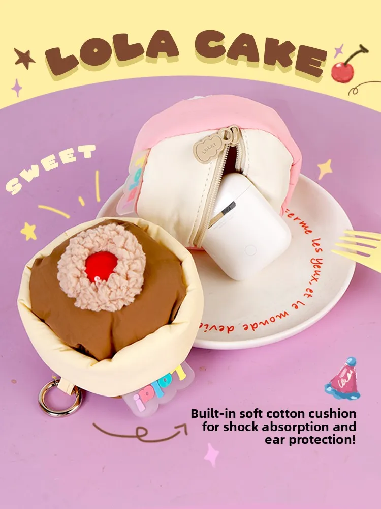 Portable Student Cute Girl Earphone Coin Purse  DESIGN Nylon Fabric Leisure Bag Small Size  Contrast Brand New
