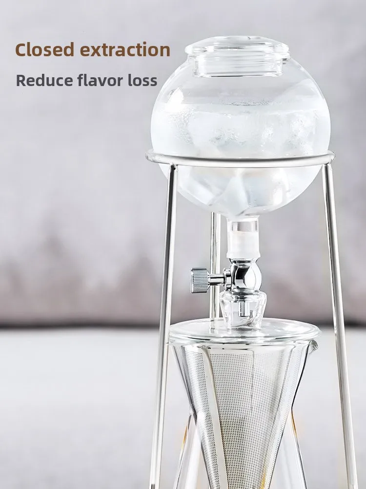 

Leggerolusso Cold Brew Pot Household Drip Hand Brew Coffee Cold Brew Pot Utensils Set Ice Drop Coffee Pot