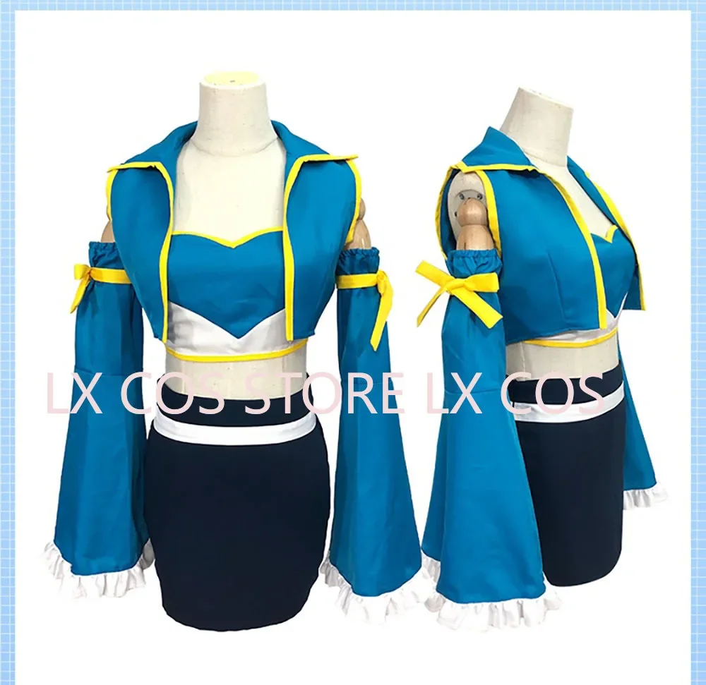 Anime Lucy Heartfilia 7 Years Later Lolita Cosplay Costume Girls Sailor School Uniform Skirt Halloween Party Dress YW