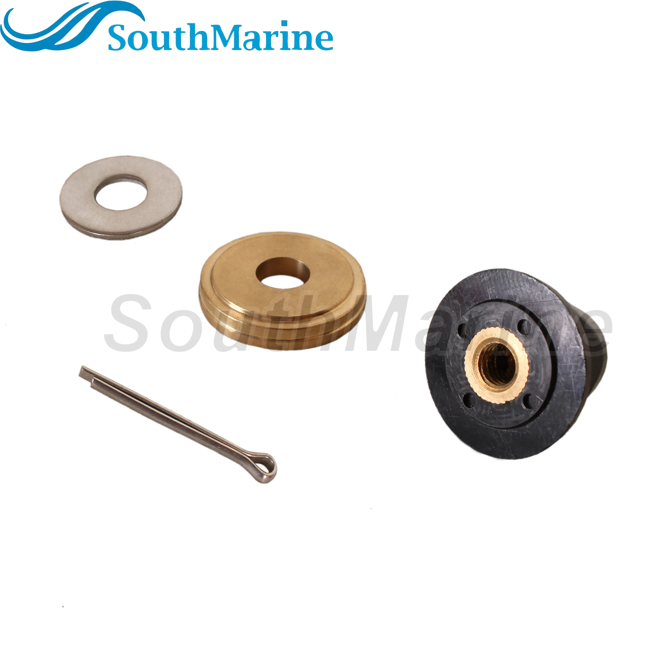 Boat Motor 6L5-45987-00/01 Propeller Spacer, 6L5-45616-00 F4-03080000 Nut, 90201-08M54 Washer, 91490-25030 Pin for Yamaha 4-6HP