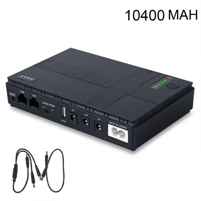 Imagem -05 - Universal 5.5x2.5 mm 5v 9v 12v Fonte Alimentação Ininterrupta Mini Ups Bateria Backup para Câmera Segurança Roteador G6da