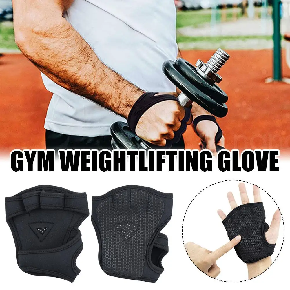 1 Pair Fitness Gloves Weight Lifting Gym Gloves Workout Training Wrap Exercise Fitness Wrist Accessory Sport C4P8