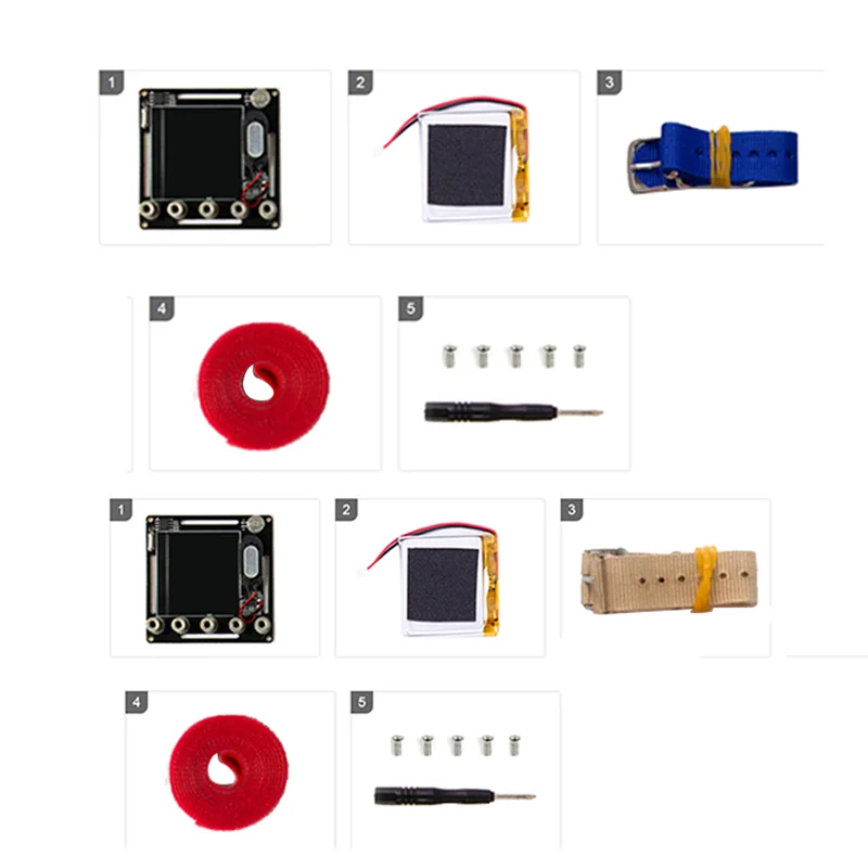 B47C 1Set K-Watch For Micro: Bit Expansion Board K-Watch Module Watch Python Editor (بيج)
