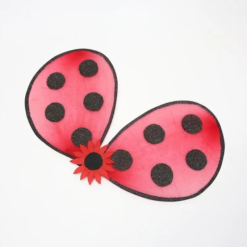 39BB Ladybird Wings Girl Lady Fancy Dress Trang phục cho Halloween Ladybird Roleplay