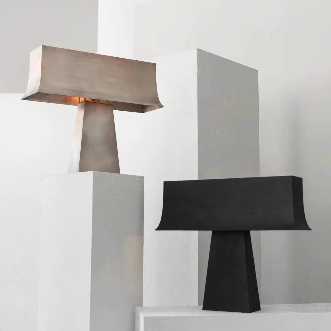 Retro study desk lamp Chinese hotel bedside lighting