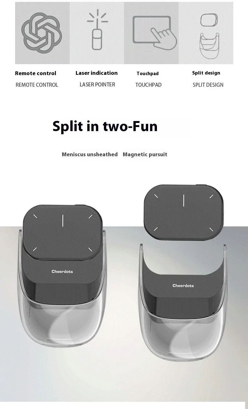 Cheerdots 2 取り外し可能なエアマウス ワイヤレス タッチパッド