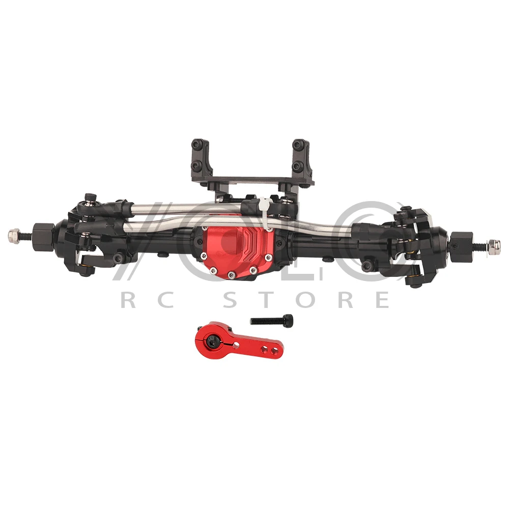 SCX10 II Aluminum Alloy CNC Straight Front Rear Axle 29T/8T for 1/10 RC Crawler Axial AR44 90047 90046 Kit Metal Upgrade Parts image 3