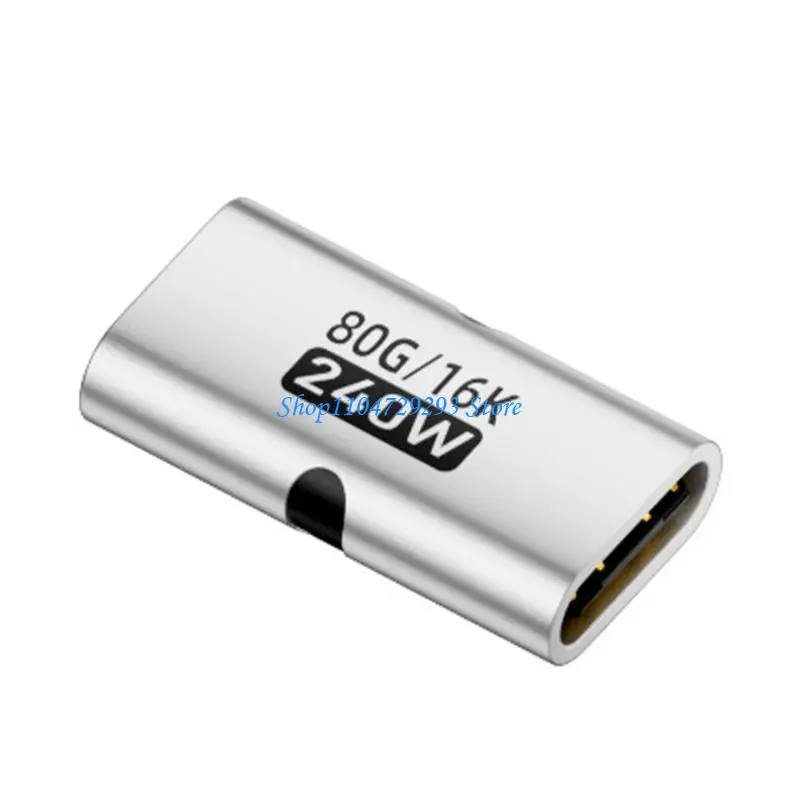 Metal USB4.0 Adapter Featuring 80Gbps Transfer 240W Charging 8K Video Support 