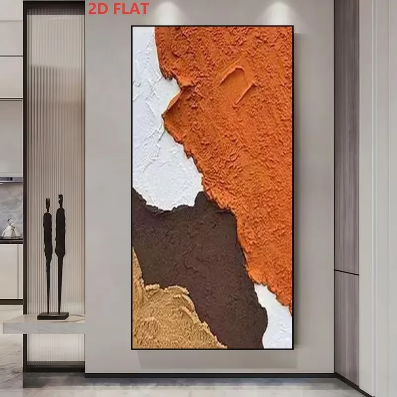 Multiple sizes 1pc frameless Large size Canvas Painting,2D Flat, 2D Flat, Frameless Modern Art Canvas | Abstract Texture in Oran