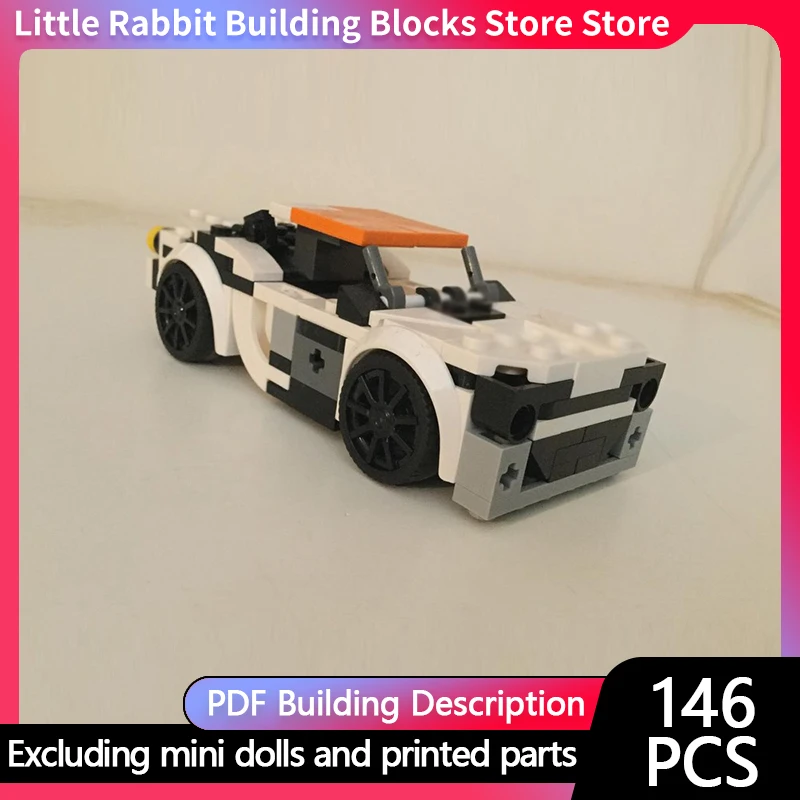 Speed Racing Car Model MOC Building Bricks BRZ Top Tier Sports Car Modular Technology Children Holiday Gifts Assemble Toys Suit