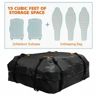 120x90x44cm Large Waterproof Car Cargo Roof Bag Rooftop Luggage Carrier Black Storage Cube Bag Travel SUV Van For Cars Body Kit