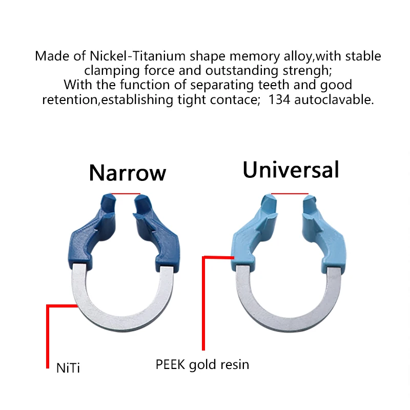 Dental Matrix Bands Clip NITI Metal Matrices Clamp Sectional Matrix System Set Dentist Tools New