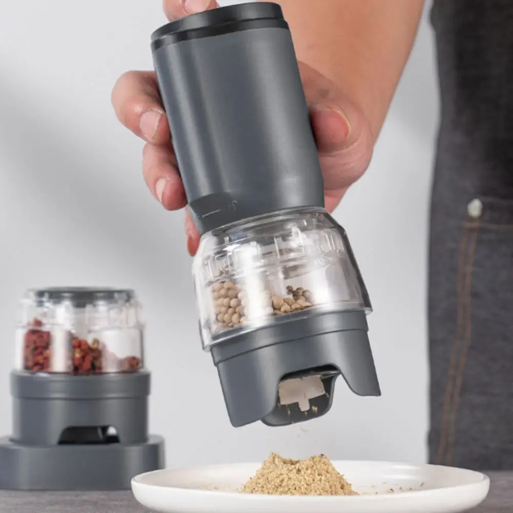 

Набор перезаряжаемых электрических мельниц для специй с автоматической регулировкой степени помола, керамическим измельчителем для соли и перца