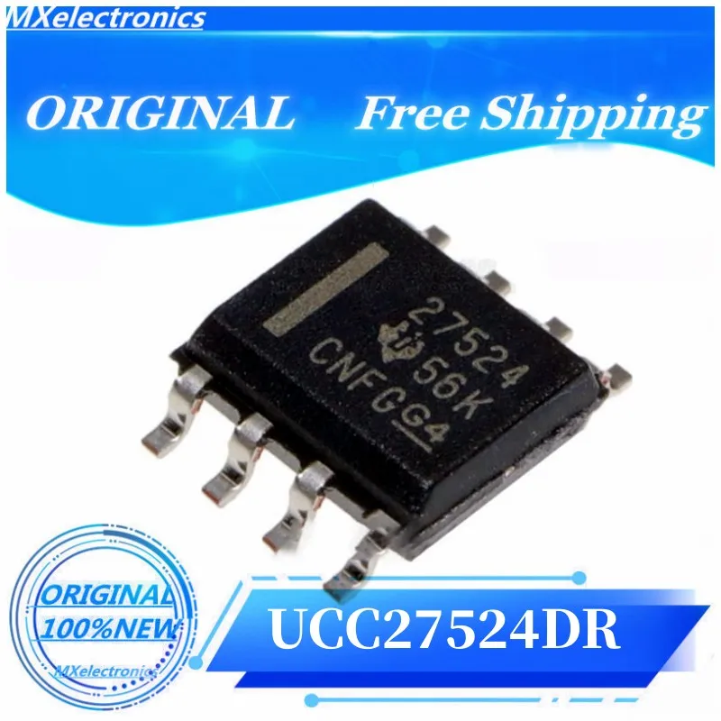 Free Shipping 10-100PCS/LOT  UCC27524DR UCC27524 27524  SOIC-8 PMIC - Power Management  NEW100%