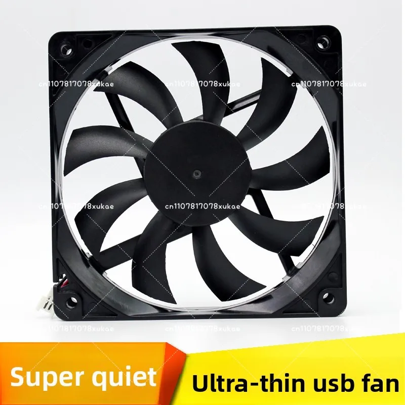7CM 8CM 12CM Ultra-thin USB Chassis Fan, Netgear Cat, Router, Set-top Box Cooling Fan