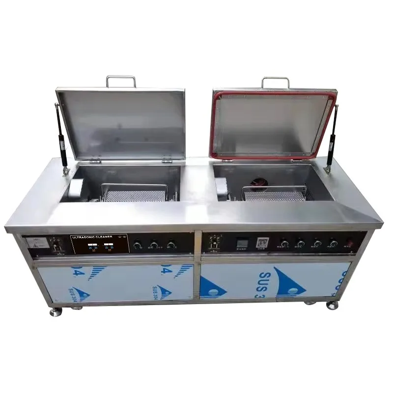 YG Customized High-Efficient Industrial Ultrasonic Cleaners Remove Oil 360l 3600W Fully Automatic Rotary Basket Ultrasonic Clea