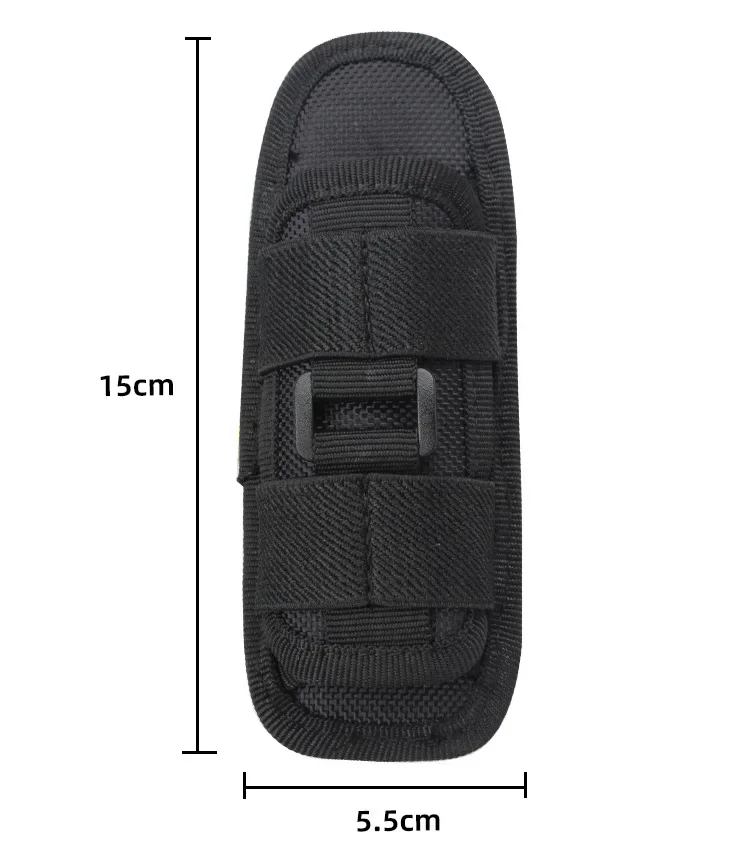 360 Degrees Rotatable Flashlight Pouch Led Torch Holster Case For Belt Flashlight Cover Hunting Bags Survival Kits Accessories