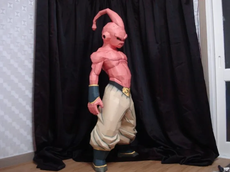 1.3M Majin Buu Paper Model Papercraft 3D DIY Puzzles Hand Made Creative Sculpture Props Home Decor Room Ornament Desk Decoration