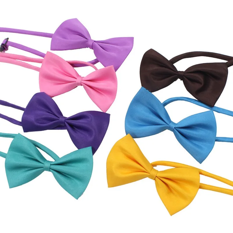 Mix Colors Wholesale Pet Grooming Accessories Rabbit Cat Dog Bow Tie Adjustable Bowtie Multicolor Pet Products