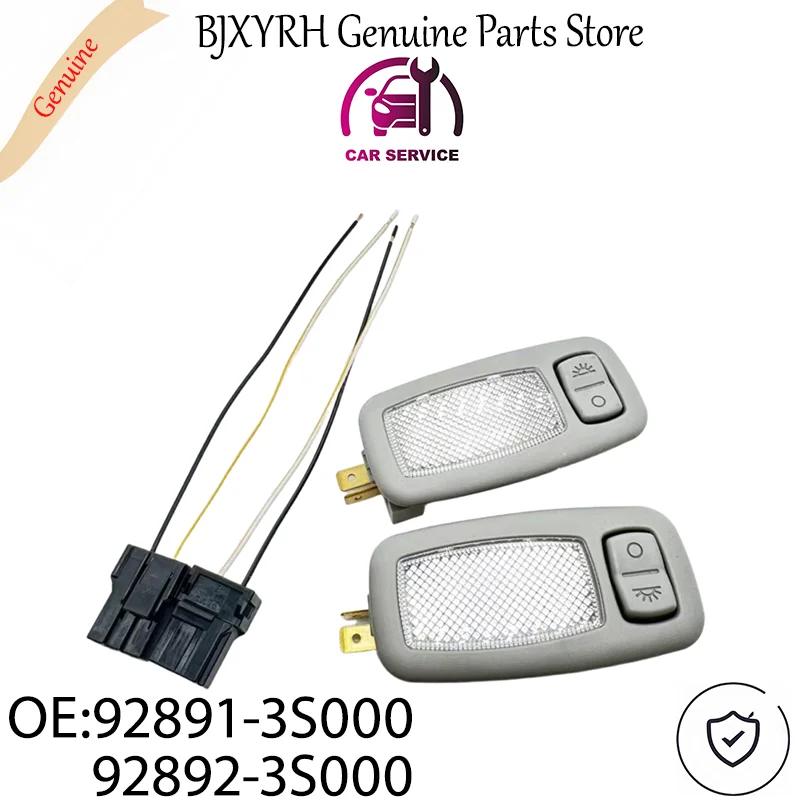 

928913S000 928923S000 Gray Sun Visor Vanity Lamp 2PCS with line for Kia Carens 2012-2024 K3 2012-2018 Sportage 2010-2025