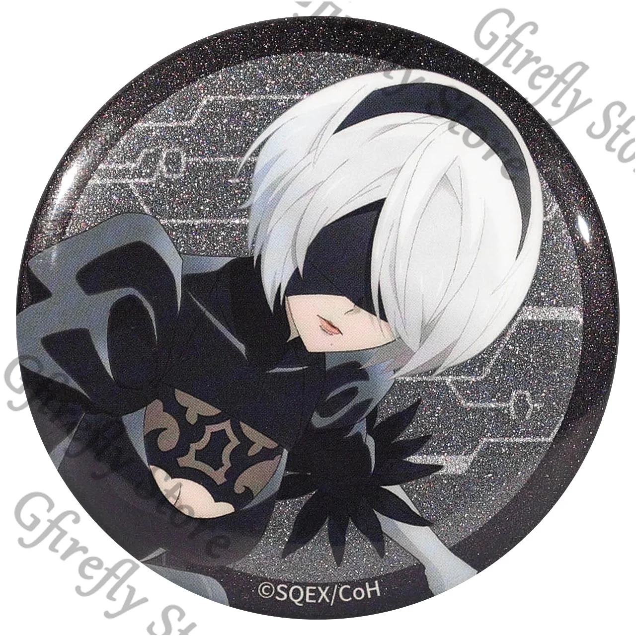 بروش NieR: شارة أوتوماتا للزملاء فيبولا إكسسوارات شعار دبوس YoRHa No.2 نوع B جمع هدية أنيمي Ambitus #6