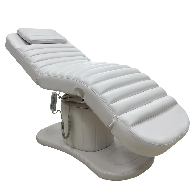 

Luxury 3-Motor White Electric Foldable Massage Bed Customizable Color Portable Salon Bed