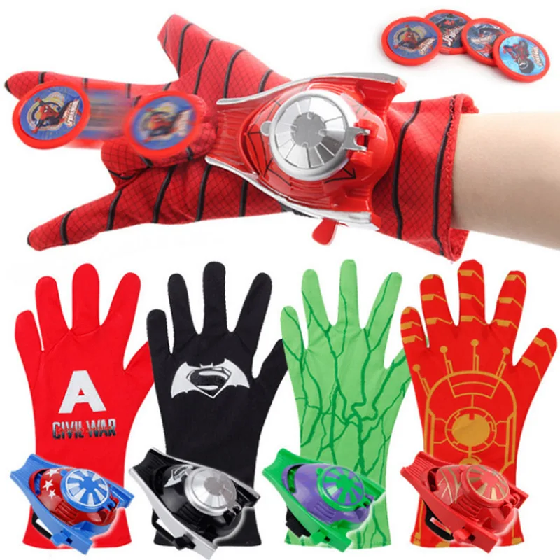 Spiderman Web Shooters Toys Wrist Launcher Device Spider Man Peter Cosplay Accessories Props Spider-line Children Birthday Gifts