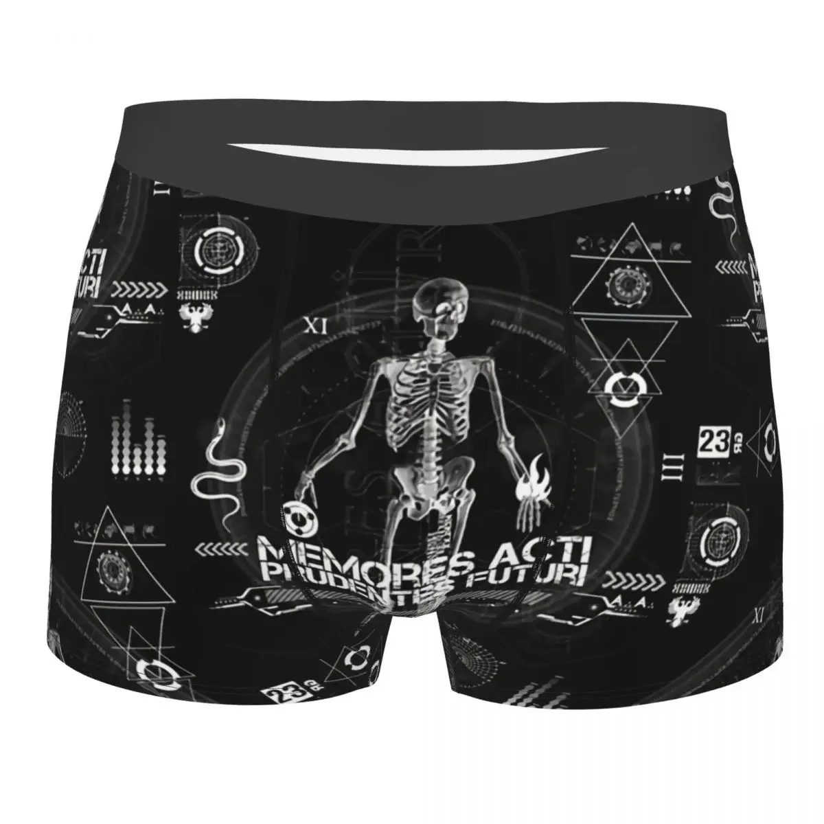 Memores Acti Prudentes Futuri Men Boxer Briefs Underwear Hip Hop Graffiti Street Art Highly Breathable High Quality Gift Idea