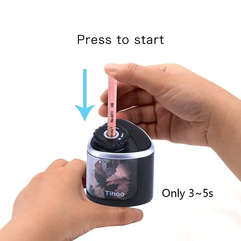 Automatic Electric Pencil Sharpener Touch Switch 6-8mm Pencils Korean Style Stationery School Office Supplies Student Gift