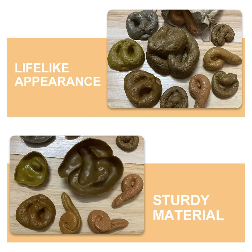 10 pezzi scherzo realistico cacca finta per il primo di aprile scherzo trucco novità bavaglio regalo decorazioni per feste bambini adulti divertenti cacca oggetti di scena