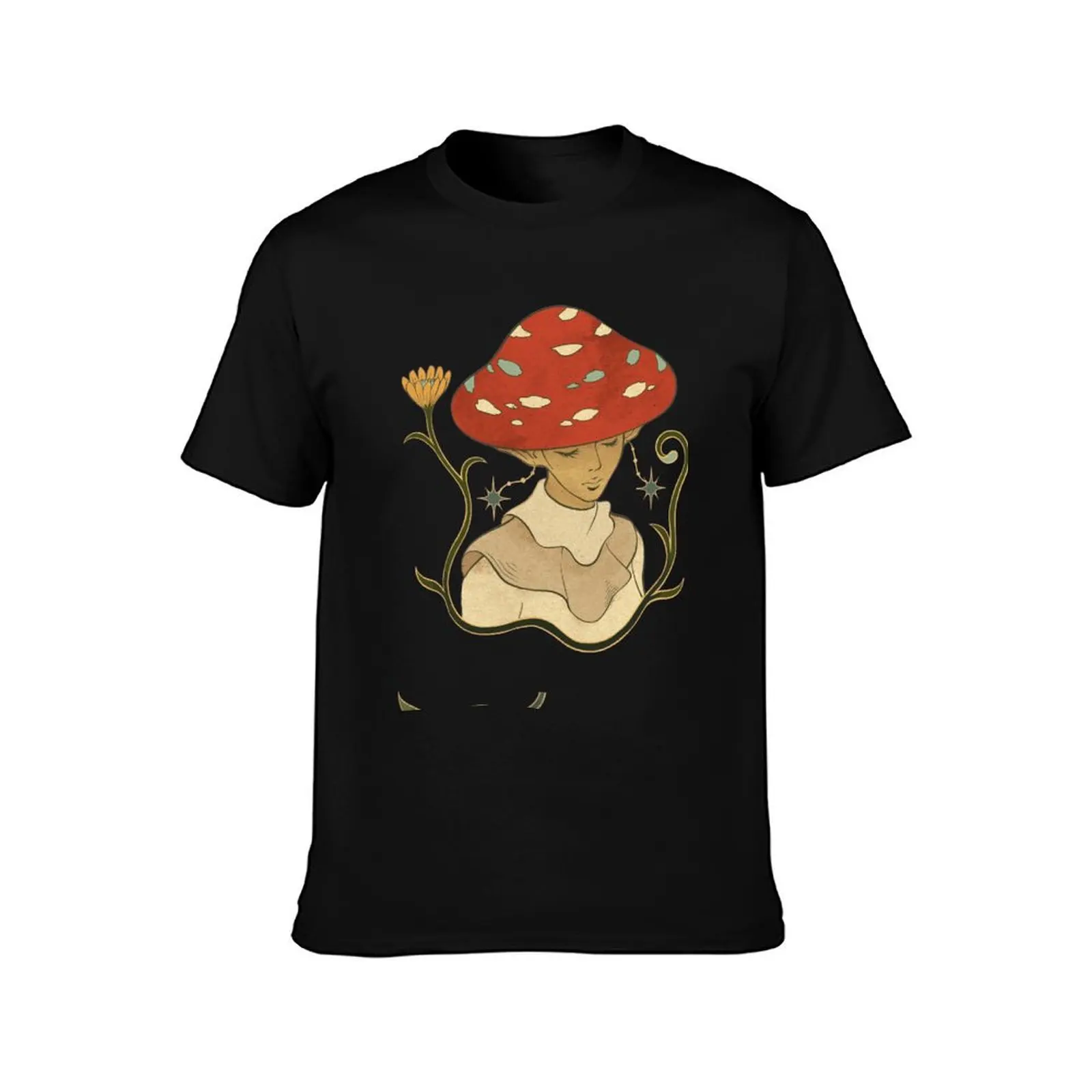 Pleasing Shroom Bloom T-Shirt Big Size Short Sleeve Tee for Men
