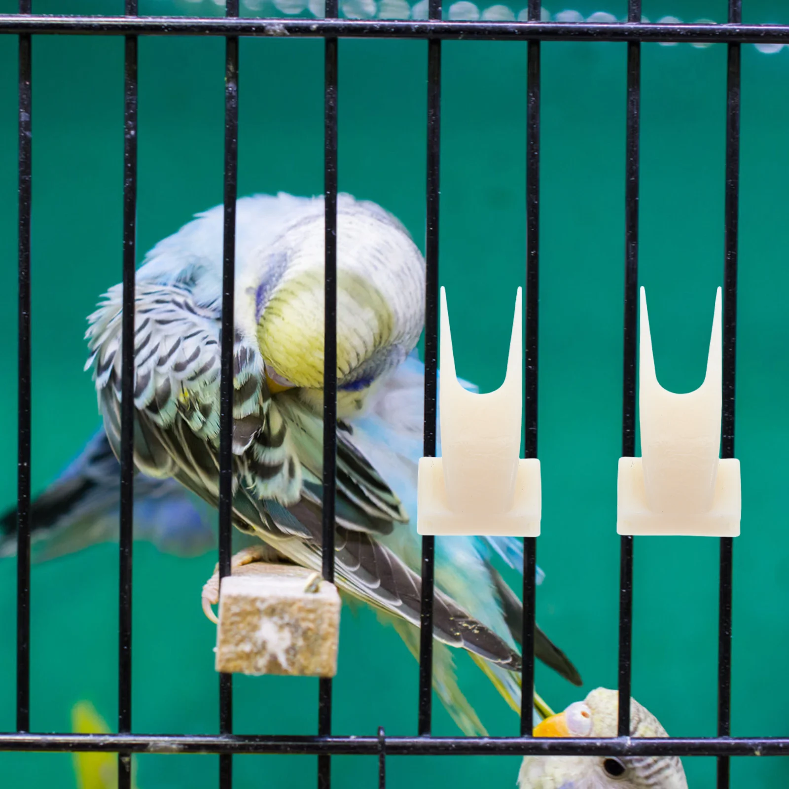 

50Pcs Parrot Cage Food Holder Multi-Sized Fruit Feeder for Birds Hygienic Design Quick Removal Daily Cleaning Effortless