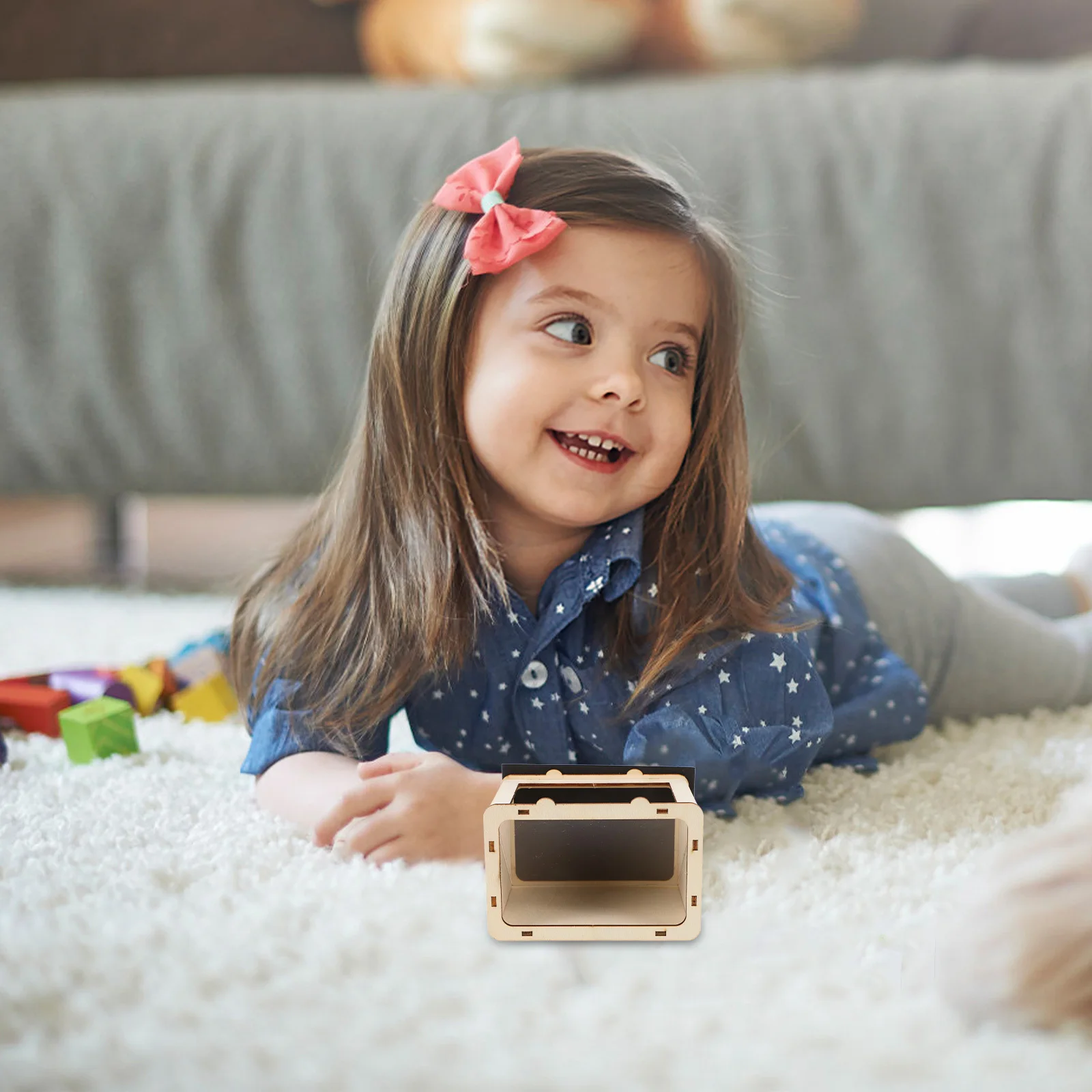 1Set DIY 3D Holographische Projektor Wissenschaft Ausrüstung Kit Holz Material Kreative Pädagogische Praktische Experiment Wissenschaft