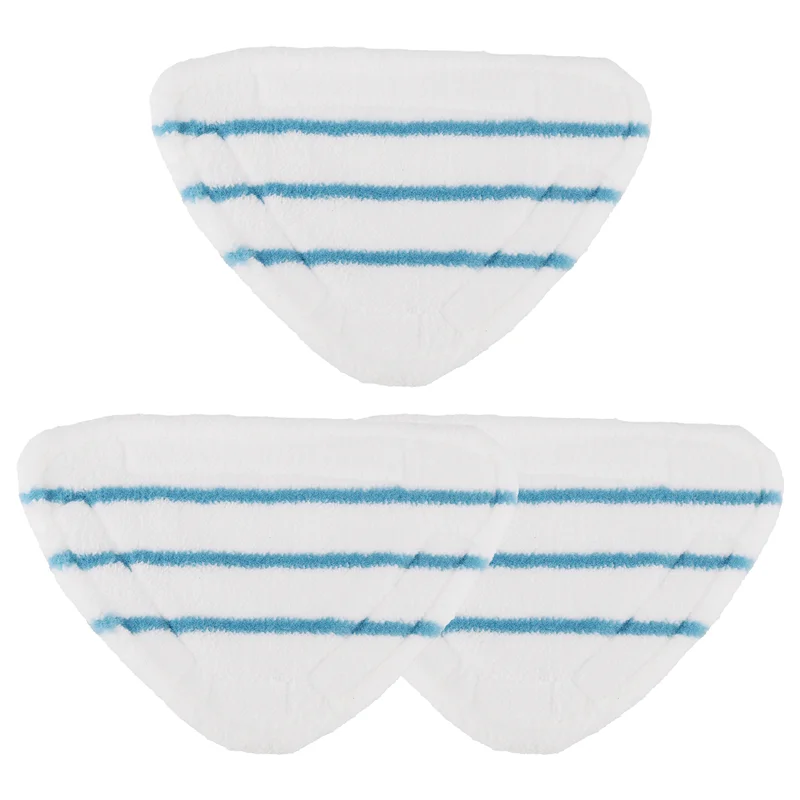 

BAAN-3Pcs Steam Mop Replacement Pads Triangle Washable Cloth Cleaning Floor Microfiber Mop Head Pad Steam Mop Fittings