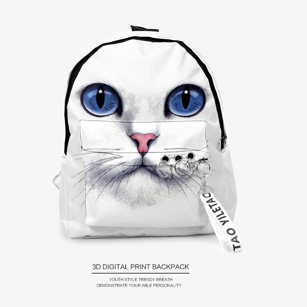 Harajuku hand pattern Notebook Backpacks Boys/Girls pupil School Bags 3D Print Keychains Oxford Waterproof Cute Small Backpacks