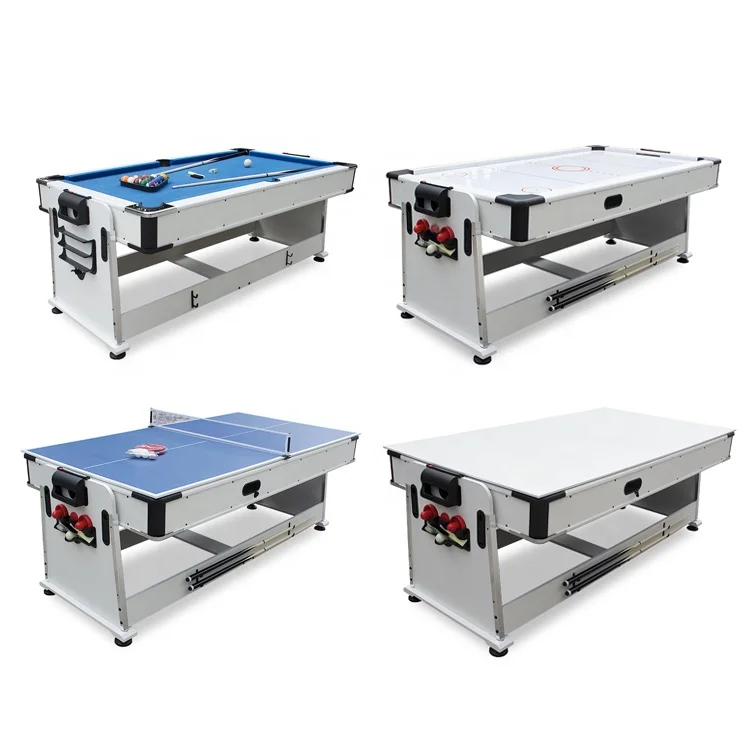 

hot selling 7ft 3 in 1 Snooker Billiard Dining Table With Air Hockey and Ping Pong functions for sale