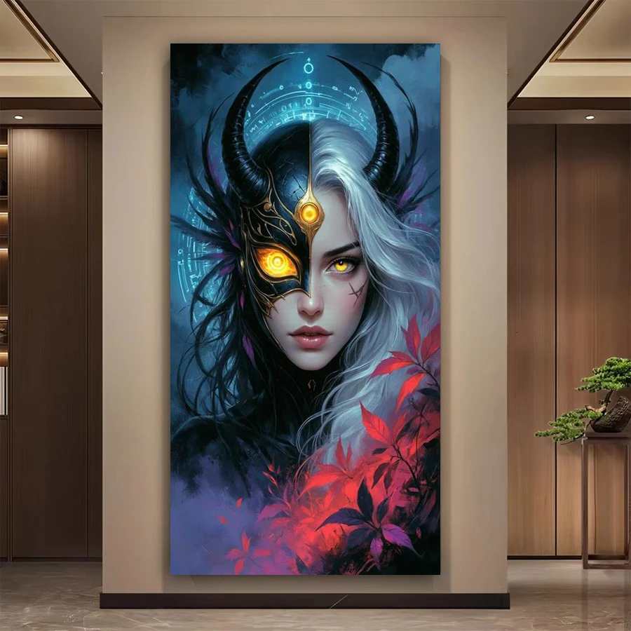 

Mysterious Woman New Diy Diamond Arts For Adults Painting Large Size Elf Full Square Round Drill Mosaic Embroidery Picture