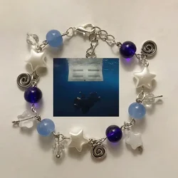 Handmade Hit Me Hard And Soft Bracelet y2k Blue jewelry 