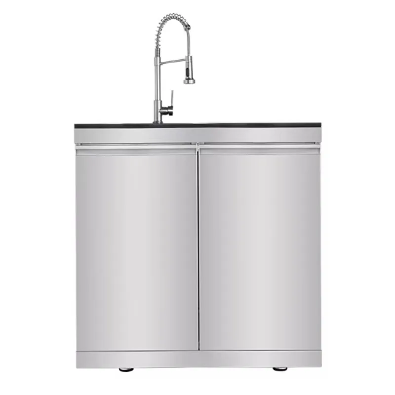 

Двухдверная раковина из нержавеющей стали для модульных кухонь-барбекю на открытом воздухе